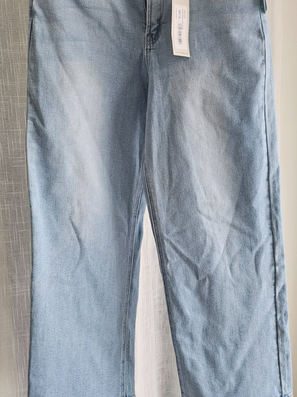 JUST USA Luisa Slim Wide Leg Jean Indigo Size 10 NWT - Picture 4 of 4